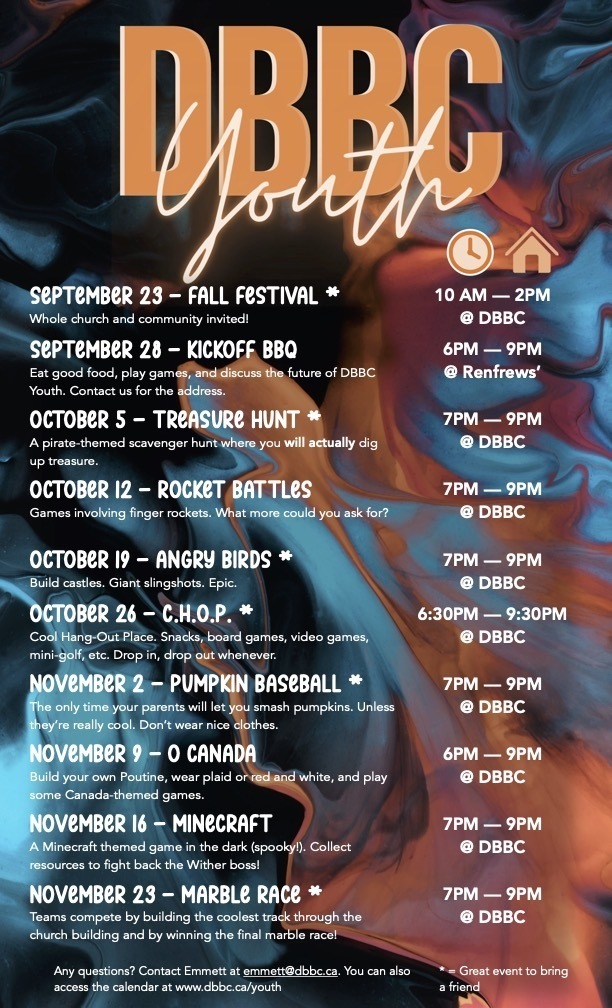 youth calendar
