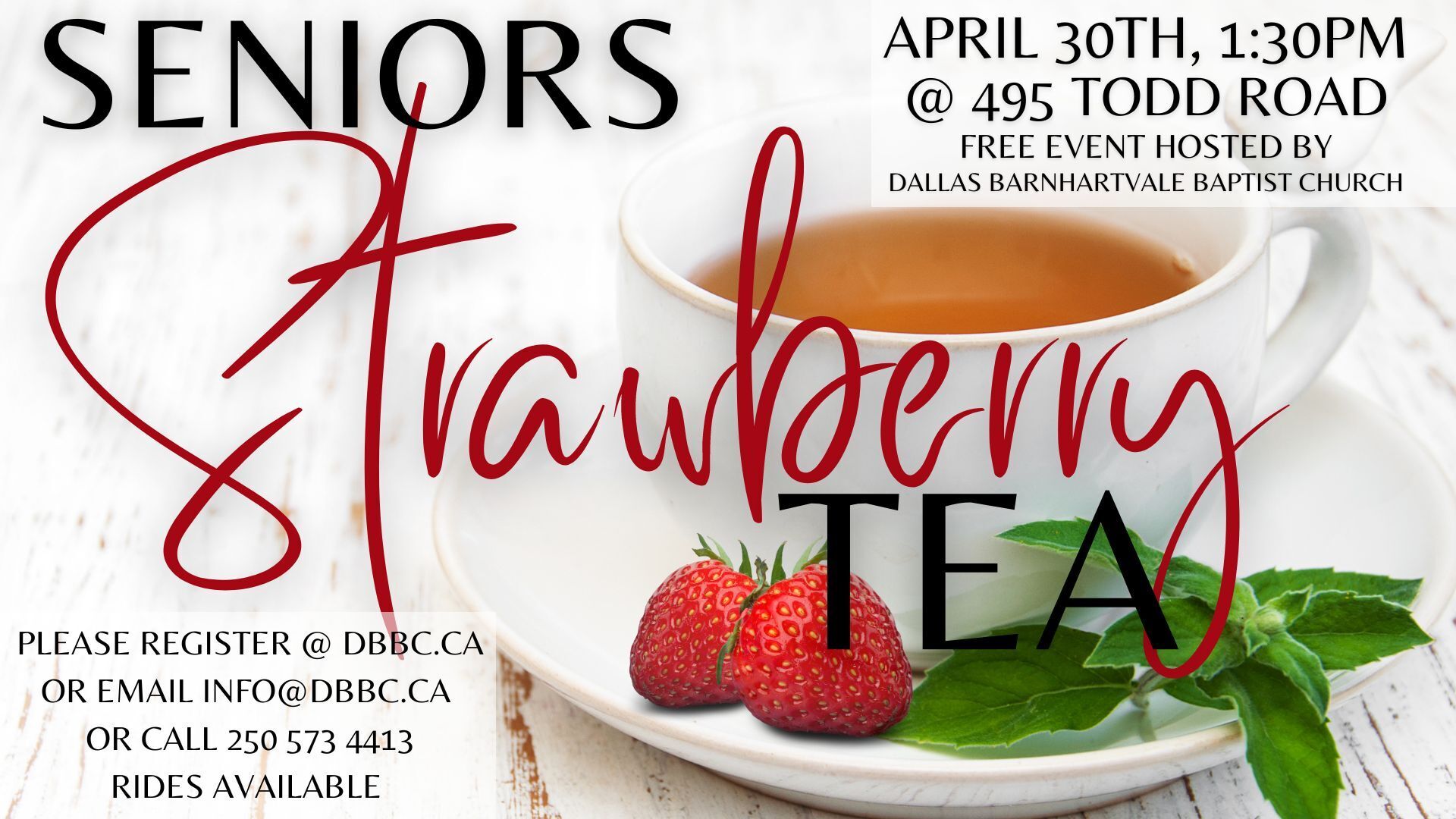 Header Image for  seniors strawberry tea