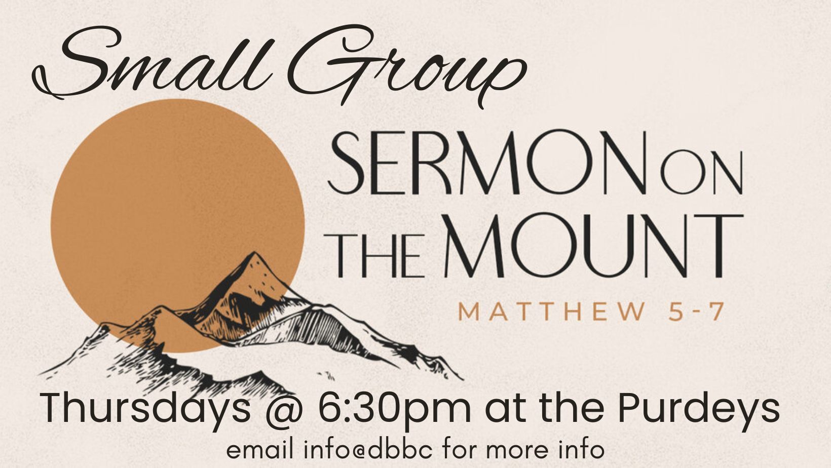 Header Image for purdeys small group