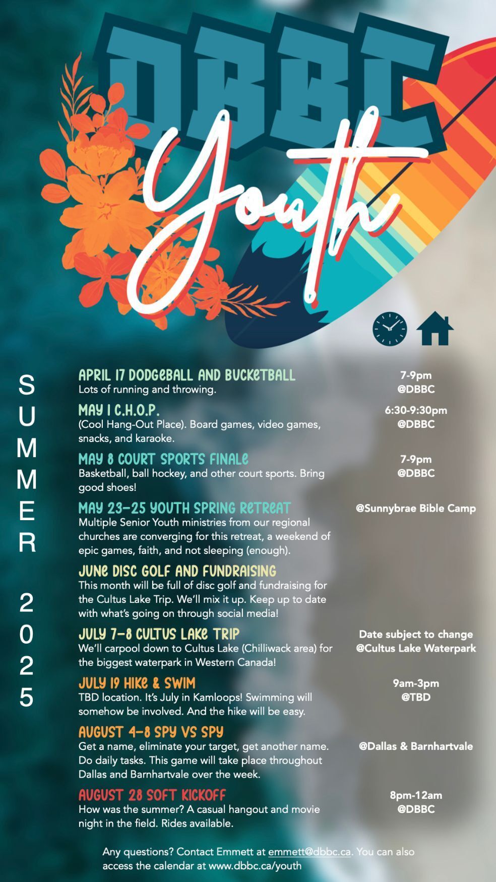 youth calendar
