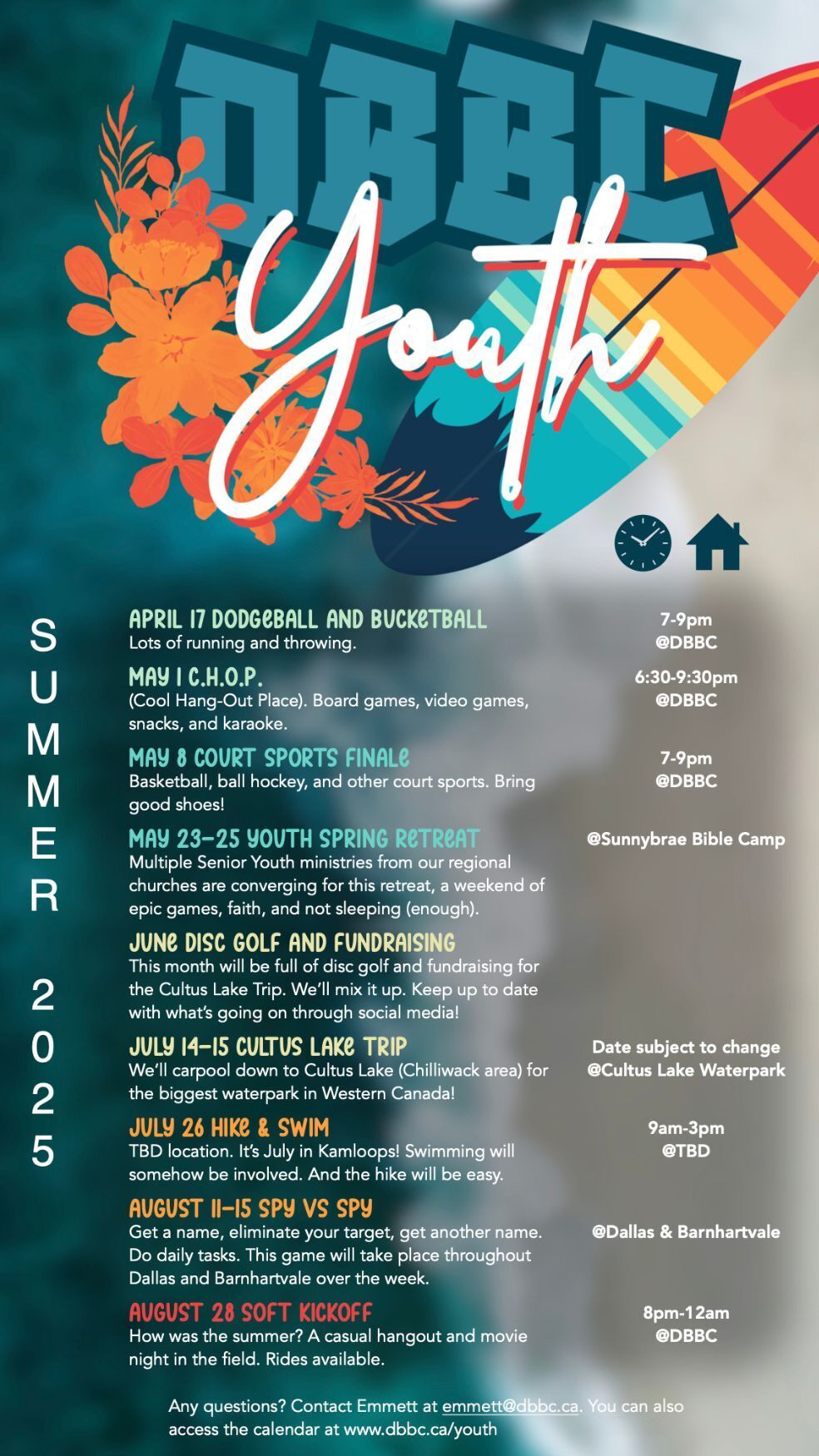 youth calendar